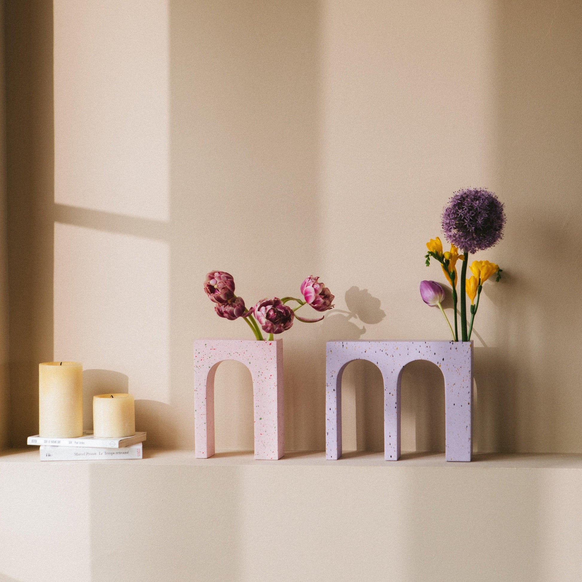 Vaza Acquedotto, ljubičasta, 22 cm, DOIY