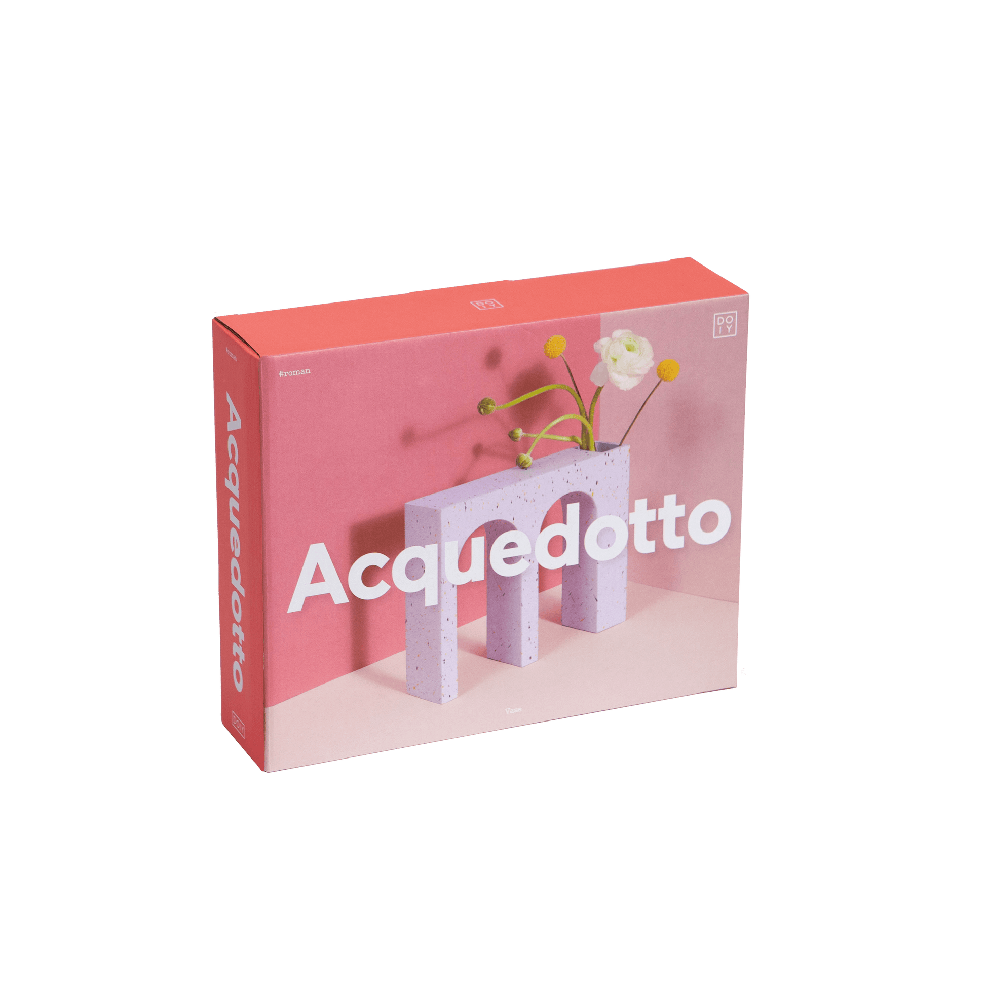 Vaza Acquedotto, ljubičasta, 22 cm, DOIY