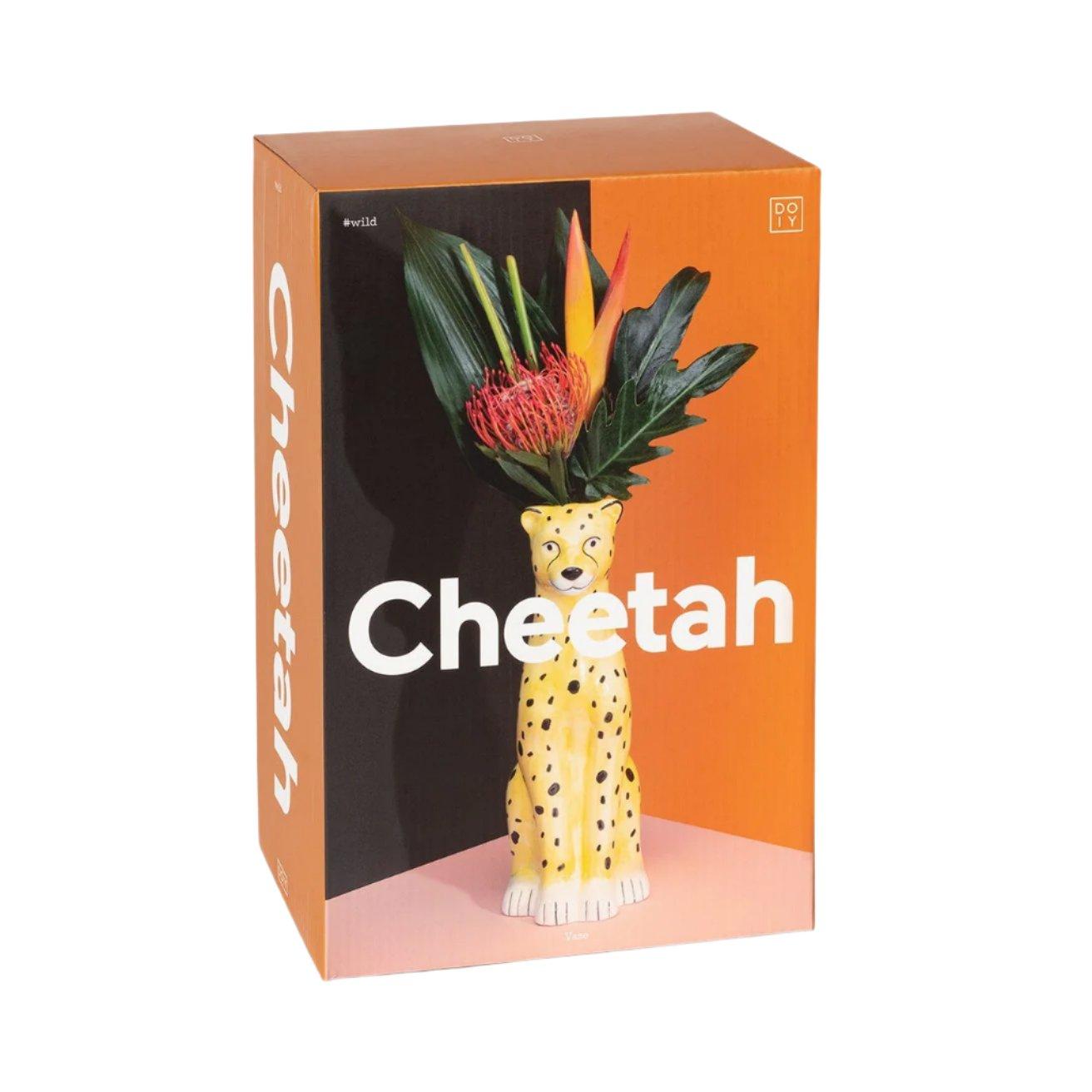 Vaza Gepard, žuta, 28 cm, DOIY