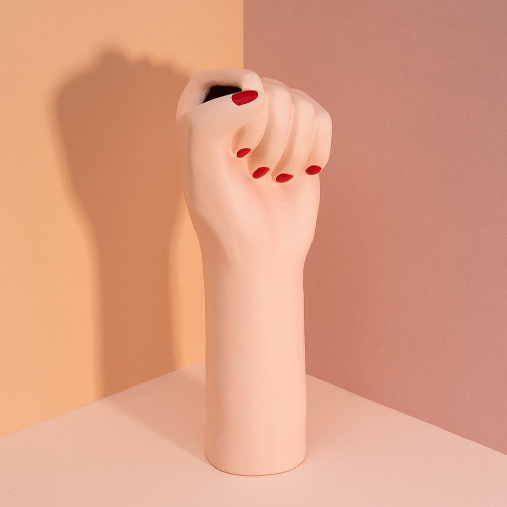 Vaza Girl Power, bela, 32 cm, DOIY