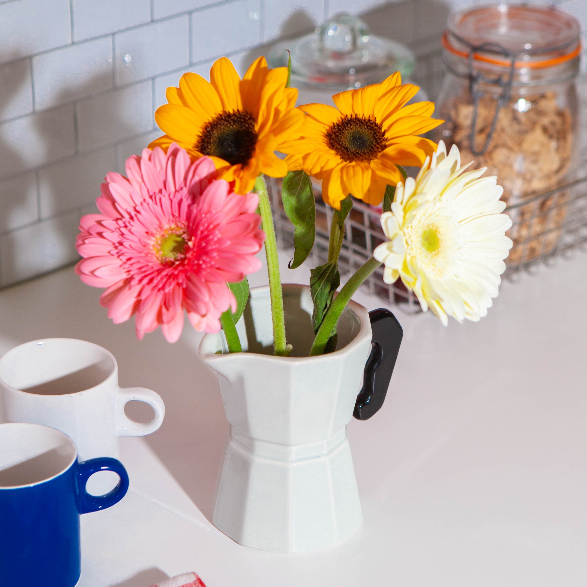 Vaza Kuvalo Za Kafu, siva, DOIY