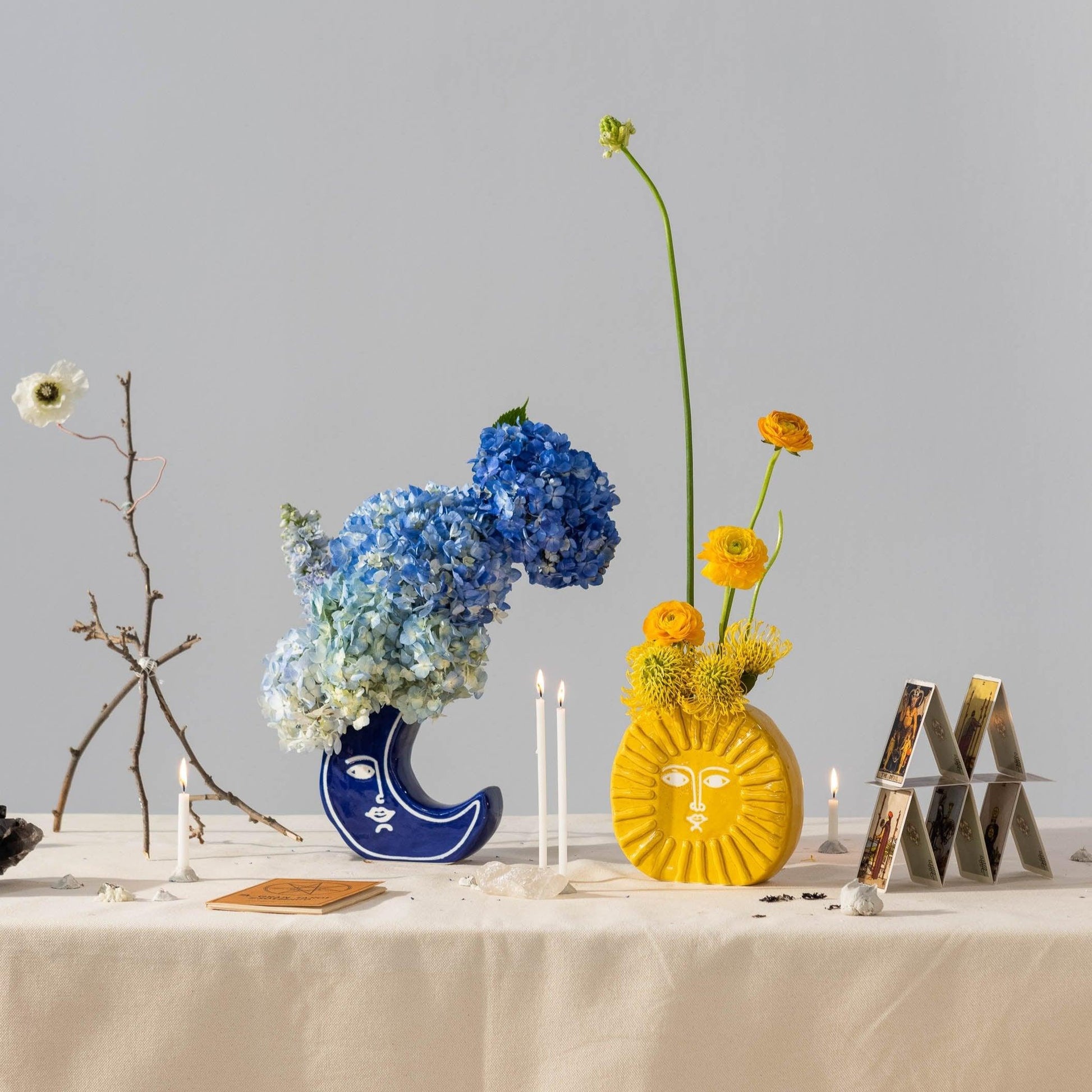 Vaza Sunce, žuta, 19 cm, DOIY