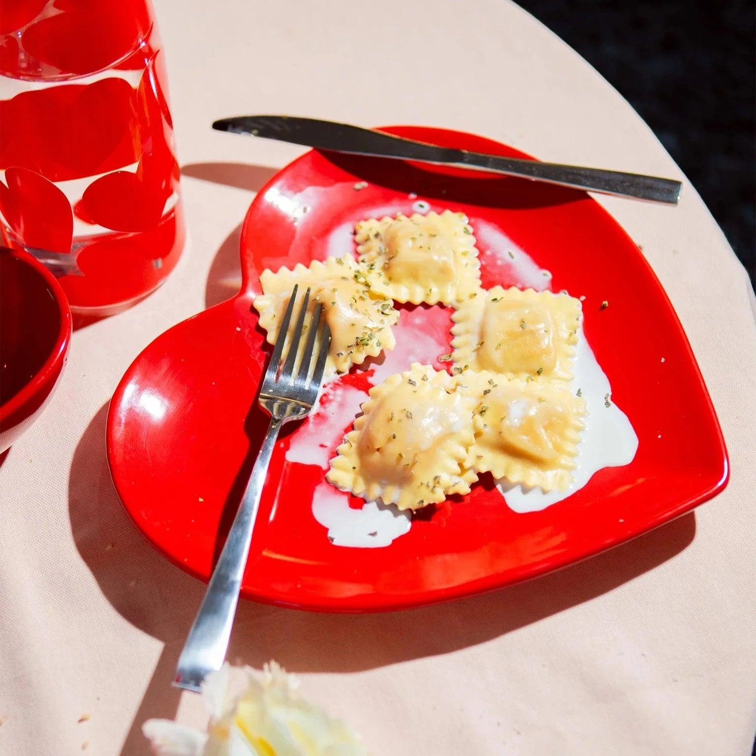 Tanjir Srce Love, crveni, 28 cm, DOIY