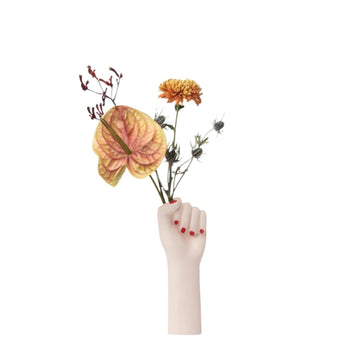 Vaza Girl Power, bela, 32 cm, DOIY