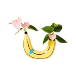 Vaza Banana, žuta, 22 cm, DOIY